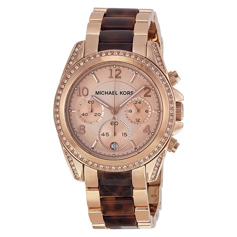 michael kors rose gold watch discoloured|rose gold watch with numbers.